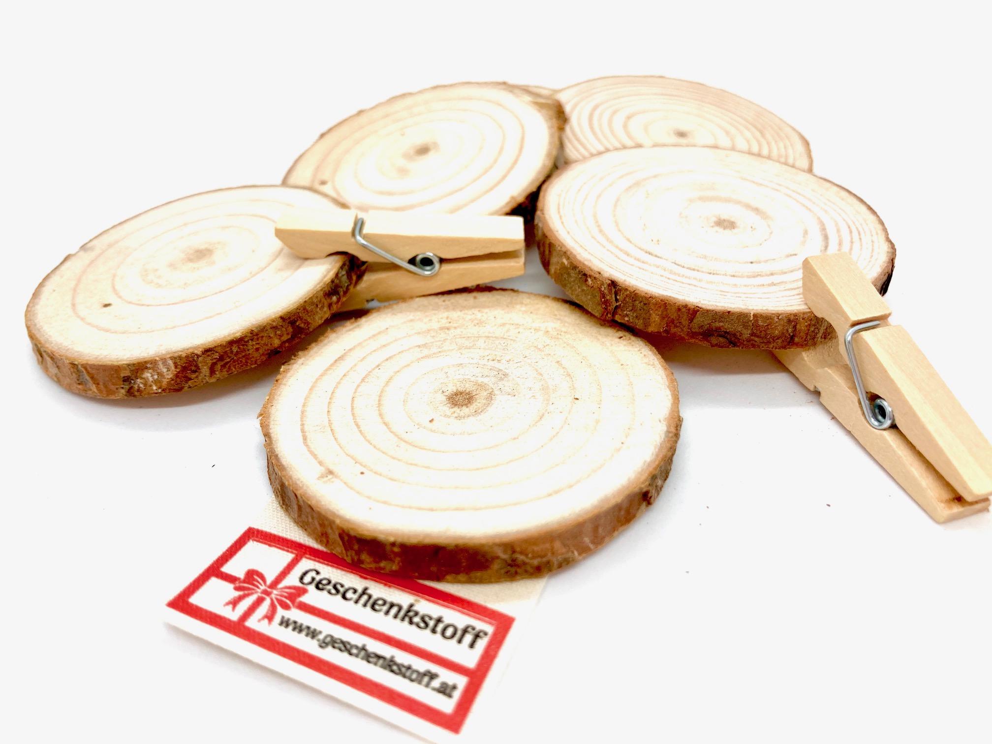 10 Holzscheiben